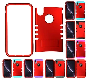 For Apple iPhone XR - KoolKase Armor Hybrid Slicone Cover Case - Red (R) - Picture 1 of 9
