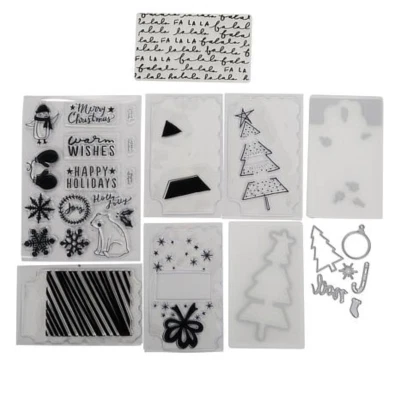 We R Memory Keepers Mini Evolution Stamp and Die Set  Winter 669969 New - Image 1 of 4