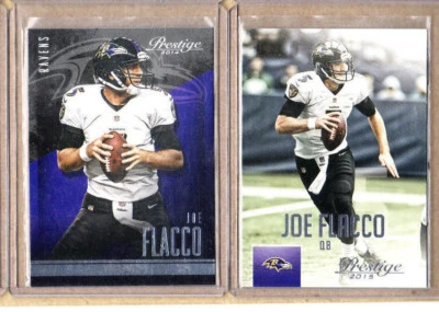 Joe Flacco - 2 Card Lot-2014 Prestige+2015 Prestige-QB-Ravens-Mint - Image 1 of 2