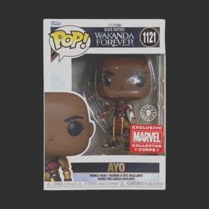 ¡Funko Pop + Protector! Marvel #1121 Wakanda Forever - Ayo (MCCC) *Como nuevo en stock* - Imagen 1 de 11