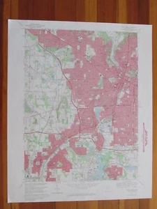 Akron West Ohio 1970 Original Vintage USGS Topo Map - Picture 1 of 1