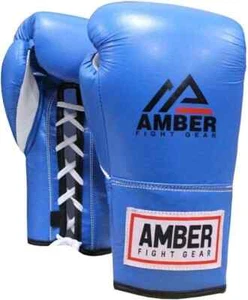 Amber Premium All-Leather Professional Fight Gloves Padded,Safety-Focused Design - Picture 1 of 2