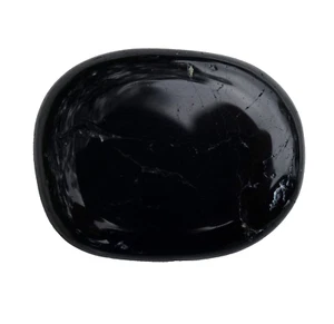 BLACK TOURMALINE PALM STONE Small - Protection, Purification, Grounding, Healing - Picture 1 of 3