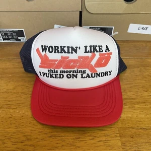 Sicko Laundry Trucker Hat Red/White/Blue Brand New Adjustable $150 Retail - Picture 1 of 3