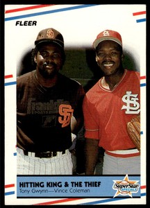 1988 Fleer Tony Gwynn/Vince Coleman San Diego Padres/St. Louis Cardinals #634