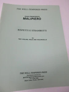 Partitura musical de violonchelo violeta para violonchelo Gian Francesco Mailpiero Respetti e Strambotti 2 violín violeta - Imagen 1 de 6