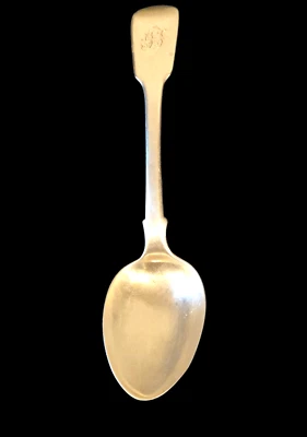 RARA CUCHARA PARA SERVIR LONDRES PLATA ~ 1838 ~ PATRÓN VIOLÍN 17 CM LARGO 39 GM Foto 1 de 4