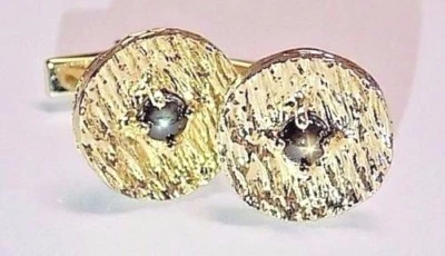 Gemelos vintage Fenwick & Sailors estrella zafiro 11,34 g de ley/oro Foto 1 de 4