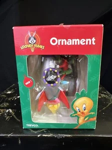 De colección 1998 Looney Tunes Marvin el Marciano Adorno de Navidad Rocket Trevco - Imagen 1 de 8