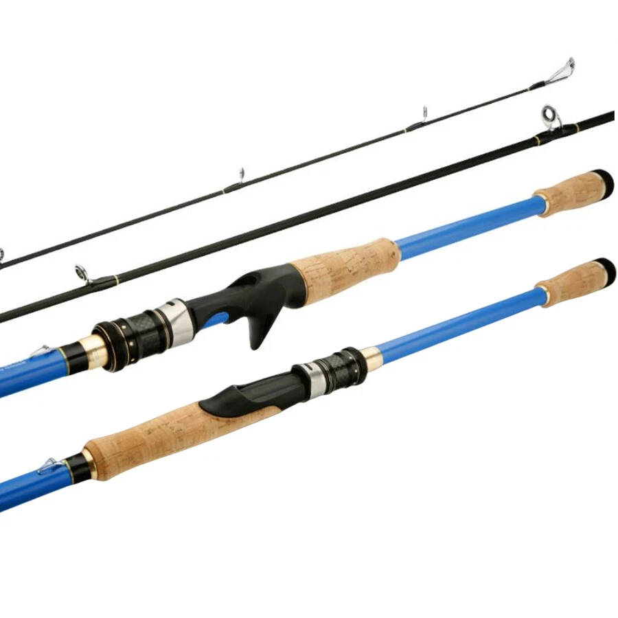 Spinning Fishing Rod Carbon Fiber 1.8m-2.7m 3 Sections Travel Rods Stream Rods  - Image 1 of 4