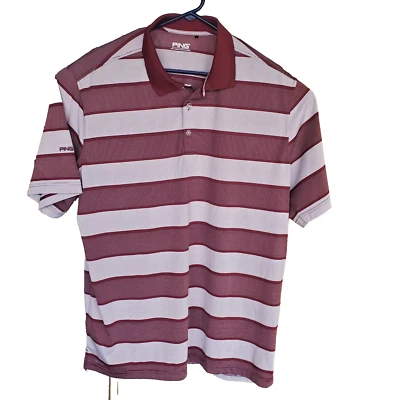 PING Mens Polo Shirt  Sensorcool Size XL Burgundy Red Performance Stretchy Golf - Image 1 of 4