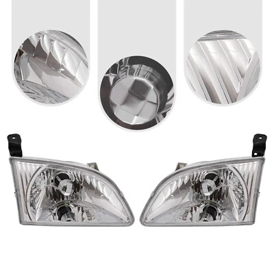 Headlights Headlamps Pair Set Left L & Right R for 2001 2002 2003 Toyota Sienna - Изображение 1 из 4
