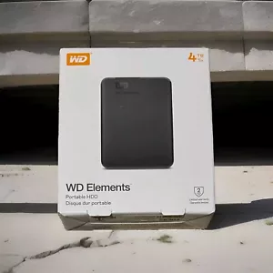 WD Elements Portable 4TB External Hard Drive - HDD USB 3.2, PC - Mac - Picture 1 of 3