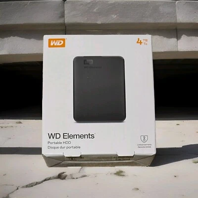 WD Elements Portable 4TB External Hard Drive - HDD USB 3.2, PC - Mac - Image 1 of 3