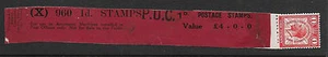 1929 1D PUC Spule X Leader mit 1 Stempel angebracht UNMONTIERT NEUWERTIG - Bild 1 von 1