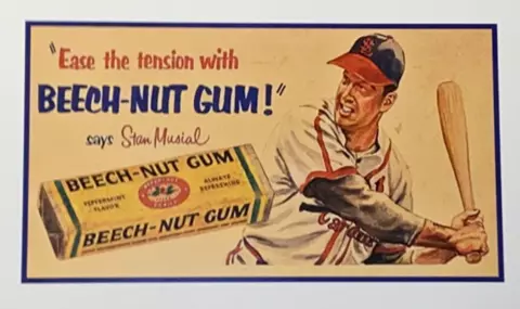 Stan Musial Poster - St. Louis Cardinals - Beech Nut Gum - Stan The Man Cover