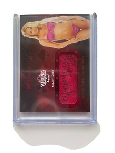 Mary Riley Bench Warmer  Autograph Vegas Baby Card 1/1