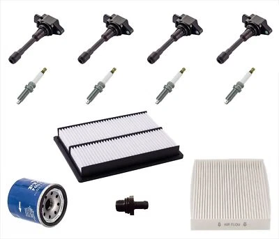 New Ignition Coils Plugs Air Oil Cabin Filters Fits13-17 Nissan Sentra 1.8L - Image 1 of 4
