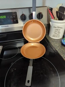 Doppelseitige Pfanne Der perfekte Pfannkuchenbereiter Antihaft Kupfer Pfannkuchen Bonanza Flip - Bild 1 von 11