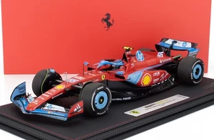 MODELLINO AUTO STATICO BBR FERRARI F1 SF24 SAINZ MIAMI GP 2024 VETRINA 1/18 - Foto 1 di 7