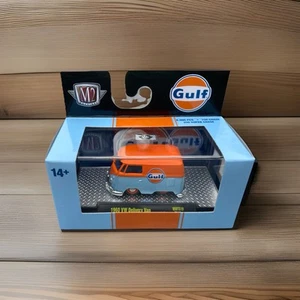 2025 M2 Machines Gulf Racing 1960 VW Delivery VAN Walmart Exclusive  - Picture 1 of 3