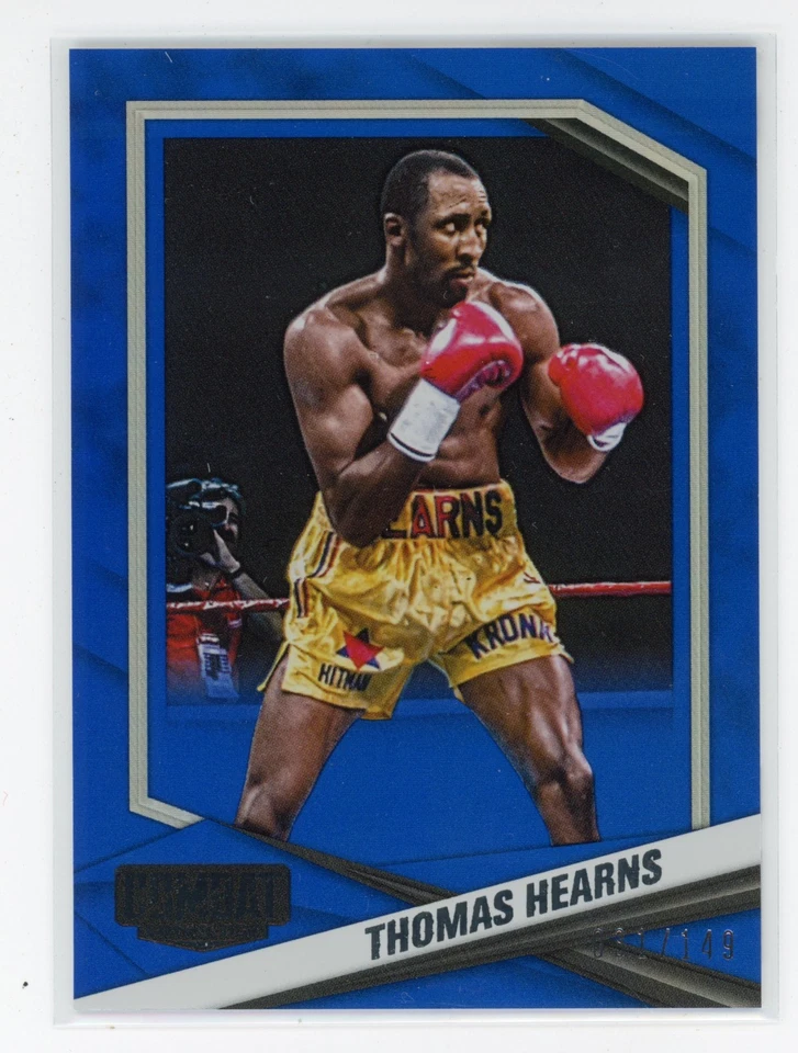2025 Panini Combat Anthology Thomas Hearns Blue Foil #031/149 (ED) - Image 1 of 1