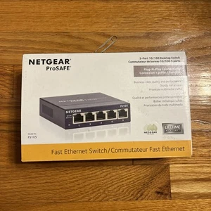 NETGEAR PROSAFE (FS105) 5-PORTS EXTERNAL SWITCH - Picture 1 of 2