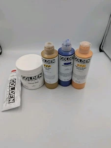 Goldene Acrylfarben Konvolut. Farben und Gewichte siehe Bilder - Bild 1 von 12