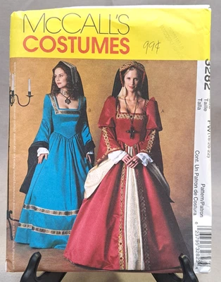 McCall's 3282 Tudor Gown Dress Costumes UNCUT FF Women Pattern FW 18 20 22 - Image 1 of 4