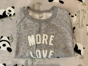 Old Navy Women Medium Gray Crewneck Pullover Sweatshirt Heather Grey - Picture 1 of 6
