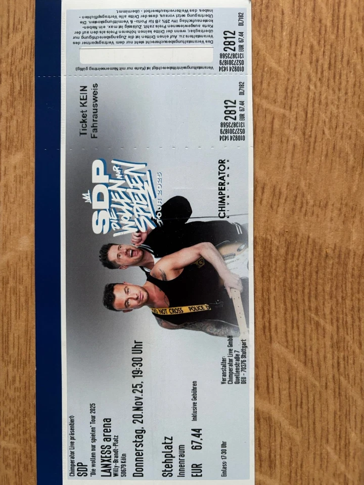 SDP Konzert 20.11.2025 Köln Lanxess Arena Innenraum Stehplatz - Bild 1 von 1