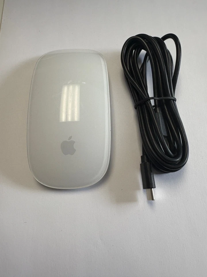 UVG - Apple Magic Mouse USB-C Multi-Touch White MXK53AM/A Genuine A3204 w/ Cable - Image 1 of 2