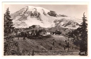 RPPC Paradise Inn, Elev. 5557', AZO 1918-1930, Rainier Natl. Park, Washington - Imagen 1 de 2