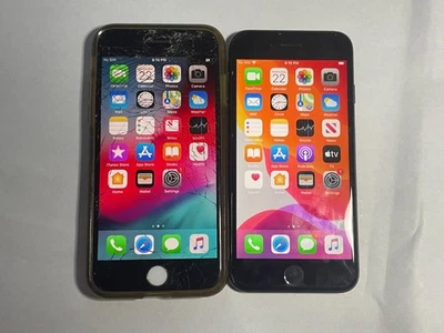 Apple iPhone 7 A1778 - 32GB  - Cracked - 2pc Lot READ - Image 1 of 4