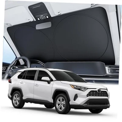  Parasol de parabrisas de coche 2025 actualizado [bloque de luz 100 %, cuarta generación mediana Foto 1 de 4