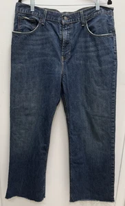 Hammonds Loose Bullhead Denim Men's Baggy Wide Leg Jeans 36x30 Trimmed Hem - Picture 1 of 13