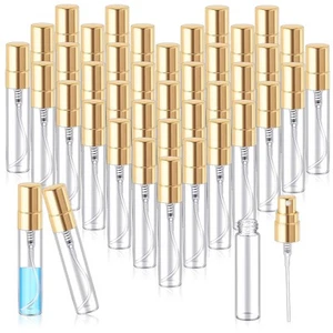 50 Pcs Mini Spray Bottles Clear Glass Perfume Bottles Refillable Fine Mist Pe... - Picture 1 of 7