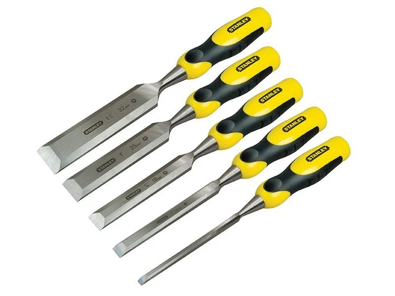 Cincel de borde biselado Stanley Tools Dynagrip + juego de 5 tapas de golpe: 6,12,18,25,32 mm Foto 1 de 1
