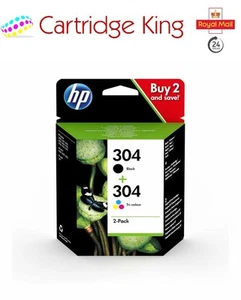 HP 304 2er-Pack schwarz & dreifarbig Original Tintenpatronen Combopack Seitenausbeute B - Bild 1 von 6