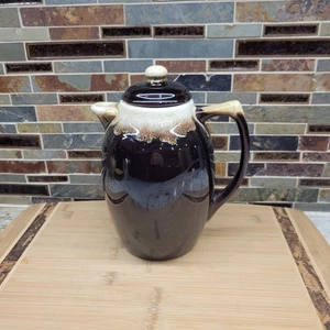 Vintage Pfaltzgraff Gourmet Brown Coffee Server & Lid - Picture 1 of 7