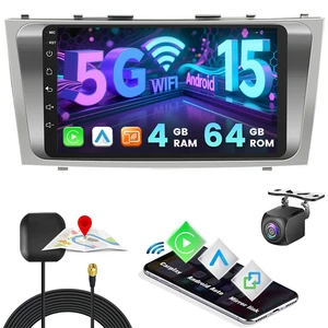 For 2007-2011 Toyota Camry 9" Android 15.0 4-Core Carplay Car Radio Stereo GPS - Picture 1 of 14