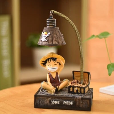 UK One Piece - Monkey D. Luffy Sitting Under A Lamp Anime Gift Xmas 10x17cm NEW - Image 1 of 4