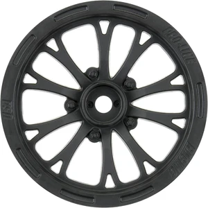 Pomona 1/10 Drag Spec 2.2" Front Wheels (2) - Black, 12mm Hex - Picture 1 of 12