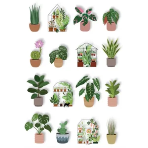 Pop-up 3D House Plants Stickers Planner Party Supply Crafts - Picture 1 of 2