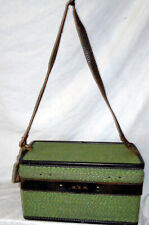 Vintage Hartmann Luggage Green Tweed Train Case Fair Condition Old Smell