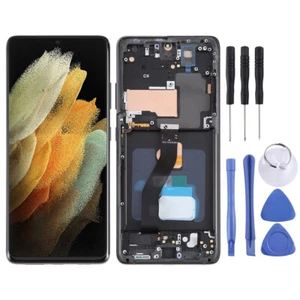 For Samsung Galaxy S21 Ultra LCD Display Touchscreen Digitizer Assembly w/Frame - Zdjęcie 1 z 8