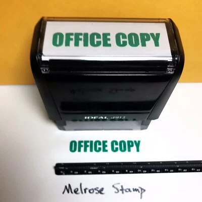 Office Copy Rubber Stamp Green Ink Self Inking Ideal 4913 - Image 1 of 3