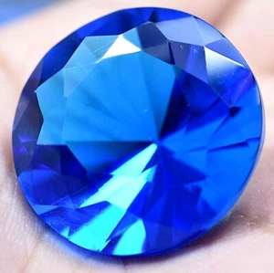 Lab Created 71.65 Ct Lustrous Blue Tanzanite GGL Certified Sparkling AAA+ Gem - Picture 1 of 9