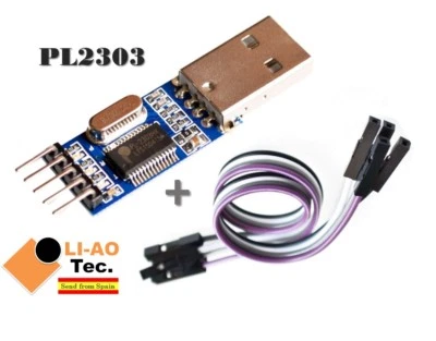 PL2303 USB To RS232 TTL Converter Adapter Module PL2303HX for Arduino + Cable - Photo 1/4