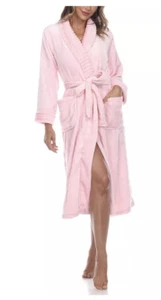 Soft Plush Robe With Pockets - Picture 1 of 3